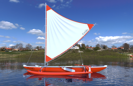 帆船独木舟3D模型图纸 Solidworks设计缩略图